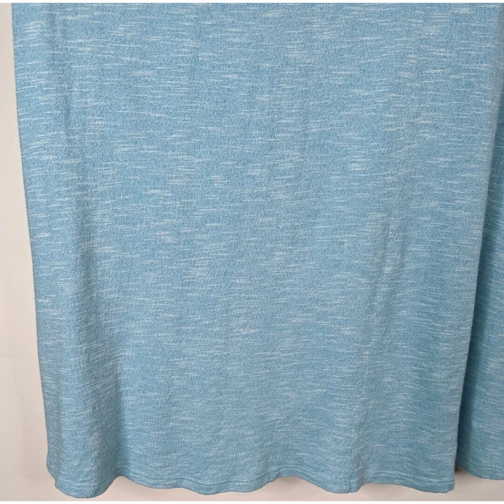 Soft Surroundings Womens M Sky Blue Cold Shoulder Maxi Dress w Pockets - Picture 6 of 7